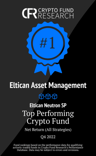 Eltican #1 Overall Performing Crypto Hedge Fund Q4 2022