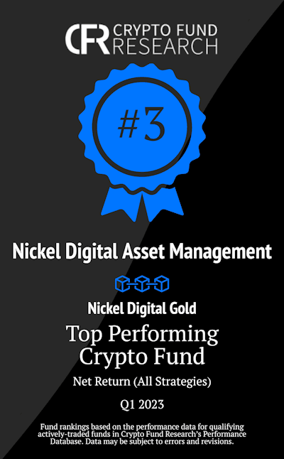 Nickel #3 Overall Crypto Fund Q1 2023