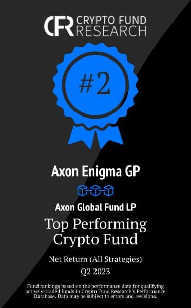 Axon #2 Overall Crypto Fund Q2 2023